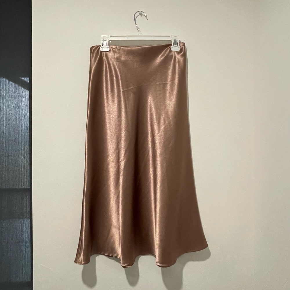 Shein DAZY High Waist Solid A-line Skirt